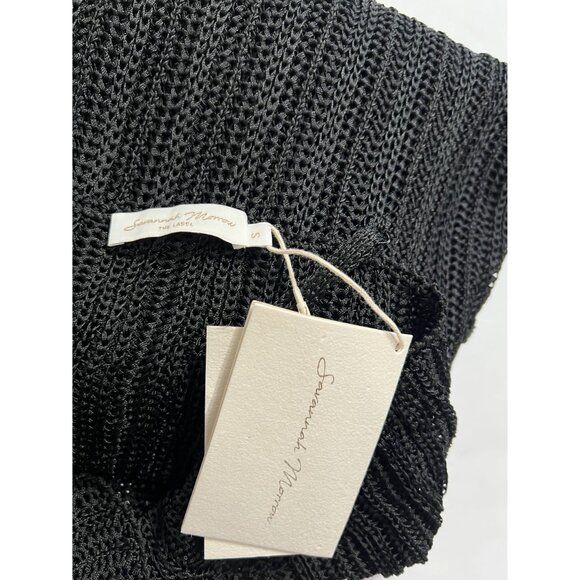 Savanna Morrow Indriya Crochet Knit Maxi Dress in Black - Picture 5 of 5